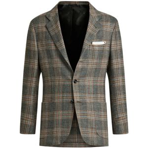 Kiton, Heren, Jassen, Veelkleurig, Maat: S Linnen,