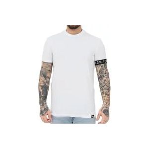 Dsquared2 Wit Ronde Hals T-Shirt , White , Heren , Maat: 2XL