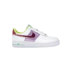 Nike Pastel Air Force 1 Low Sneaker , White , Dames , Maat: 40 1/2 EU