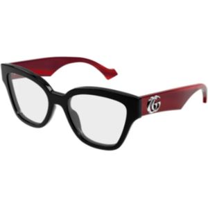 Gucci - Gg 1424O-013 - Bril - Rood - Pantos Silhouet - Acetaat