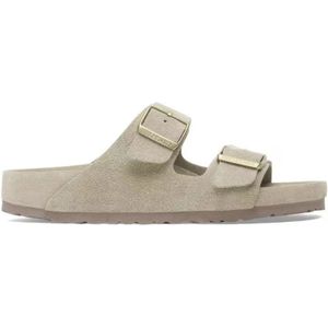 Birkenstock, Dames, Schoenen, Beige, Maat: 40 EU Suède,