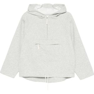 CO, Dames, Sweatshirts & Hoodies, Grijs, Maat: XS Katoen,