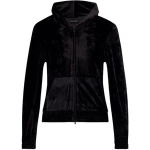 Balenciaga, Dames, Sweatshirts & Hoodies, Zwart, Maat: XS Spandex,