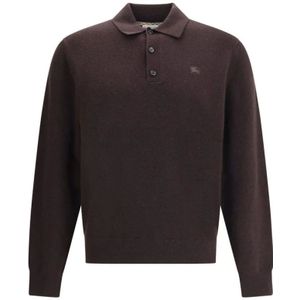 Burberry, Heren, Truien, Bruin, Maat: M Kasjmier,
