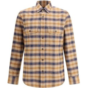 Brioni, Heren, Overhemden, Veelkleurig, Maat: XL Katoen,