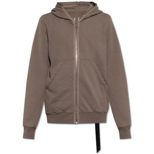 Rick Owens, Heren, Sweatshirts & Hoodies, Bruin, Maat: M Katoen,