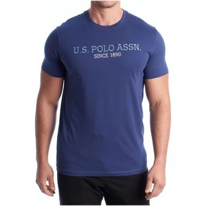 U.s. Polo Assn., Heren, Tops, Blauw, Maat: M Katoen,
