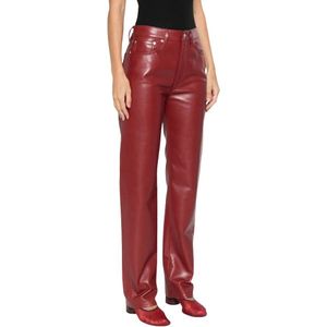 Agolde, Dames, Broeken, Rood, Maat: W25