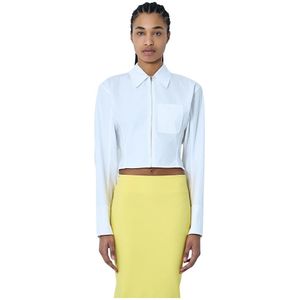 Jacquemus, Dames, Blouses & Shirts, Wit, Maat: XS Katoen,