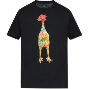 PS By Paul Smith, Heren, Tops, Zwart, Maat: 2XL Katoen,