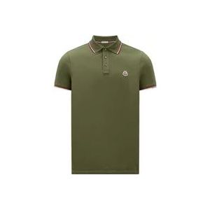 Moncler Polo Hemden , Green , Heren , Maat: XL