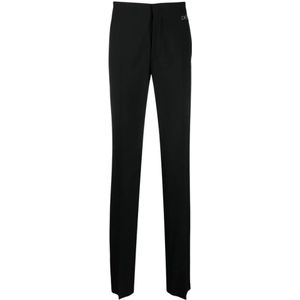 Off White, Heren, Broeken, Zwart, Maat: S Wol,