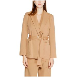 Rinascimento, Dames, Jassen, Beige, Maat: S Leer,
