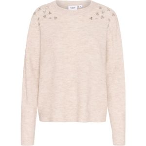 Pullover - Cream - Regular Fit - Lange Mouwen