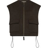 MOS Mosh - Mmelise Loisa Wool Vest - Bruin - Dames Vest
