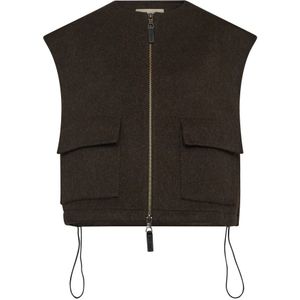 MOS Mosh - Mmelise Loisa Wool Vest - Bruin - Dames Vest