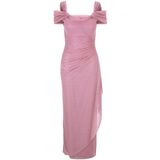 Vera Mont - Glitter Avondjurk - Roze - Dames - V-hals