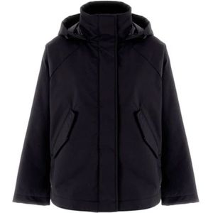 Herno, Dames, Jassen, Zwart, Maat: 3XS Viscose,