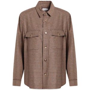 Saint Laurent, Dames, Blouses & Shirts, Bruin, Maat: M