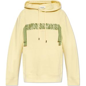 Lanvin Katoenen sweatshirt , Yellow , Heren , Maat: M