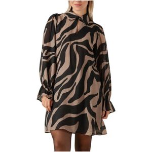 Bruuns Bazaar, Dames, Jurken, Zwart, Maat: XS Viscose,
