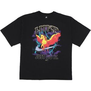 Nike, Heren, Tops, Zwart, Maat: L