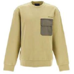 Woolrich, Heren, Sweatshirts & Hoodies, Beige, Maat: M Wol,