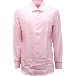 Mazzarelli, Heren, Overhemden, Roze, Maat: M