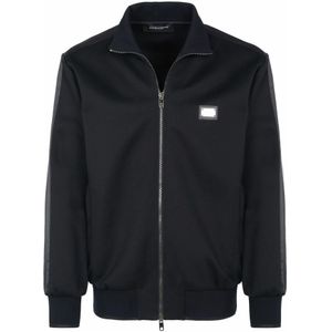 Dolce & Gabbana, Heren, Sweatshirts & Hoodies, Zwart, Maat: XL