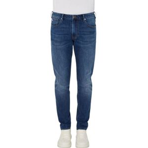 Emporio Armani, Heren, Jeans, Blauw, Maat: W40 Katoen,