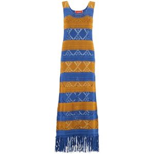 La DoubleJ, Dames, Jurken, Veelkleurig, Maat: XS Katoen,