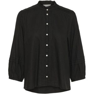 Part Two, Dames, Blouses & Shirts, Zwart, Maat: M Linnen,