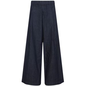 Dries Van Noten, Heren, Broeken, Blauw, Maat: M Katoen,