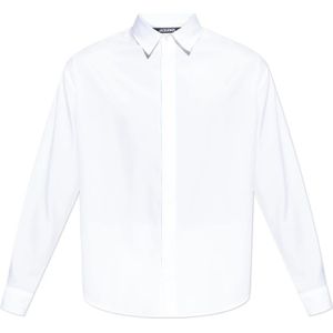 Jacquemus, Heren, Overhemden, Wit, Maat: XS Katoen,