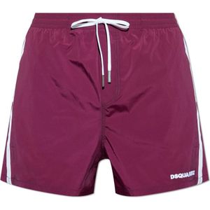 Dsquared2, Heren, Badkleding, Rood, Maat: S Synthetisch,