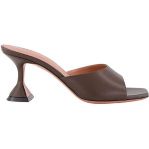 Amina Muaddi, Dames, Schoenen, Bruin, Maat: 35 EU Leer,
