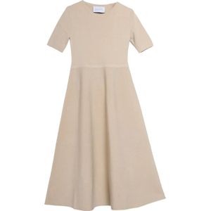 Kaos, Dames, Jurken, Beige, Maat: XS Viscose,