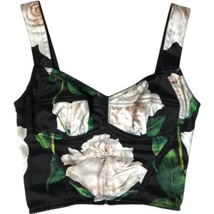 Dolce & Gabbana, Dames, Tops, Veelkleurig, Maat: XS Zijde,