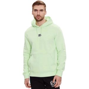 Emporio Armani Ea7, Heren, Sweatshirts & Hoodies, Groen, Maat: XS Katoen,