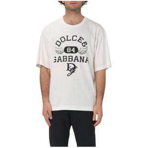 Dolce & Gabbana, Heren, Tops, Wit, Maat: XL Katoen,