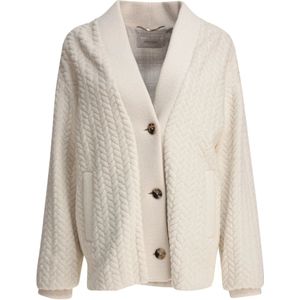 Agnona, Dames, Truien, Wit, Maat: XS Wol,