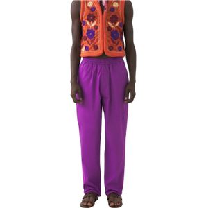 Antik Batik, Heren, Broeken, Paars, Maat: L Katoen,