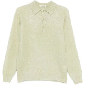 Auralee, Heren, Truien, Groen, Maat: L Mohair,