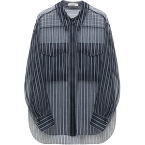 Dorothee Schumacher, Dames, Blouses & Shirts, Blauw, Maat: M Zijde,