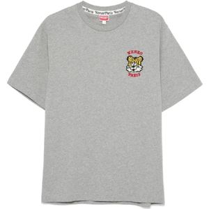 Kenzo, Heren, Tops, Grijs, Maat: S Katoen,