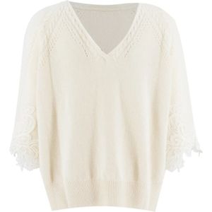 Ermanno Scervino, Dames, Truien, Roze, Maat: S Wol,