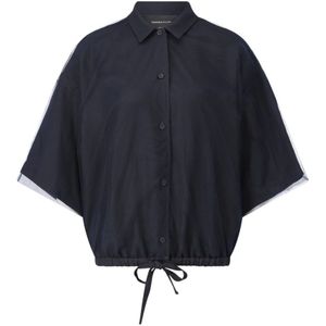 Fabiana Filippi, Dames, Blouses & Shirts, Blauw, Maat: XS Tulle,