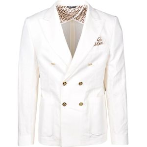 Daniele Alessandrini, Heren, Jassen, Wit, Maat: M Linnen,