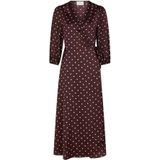 Neo Noir - Polka Dot Omslagjurk - Rood - Dames