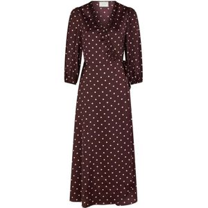 Neo Noir - Polka Dot Omslagjurk - Rood - Dames